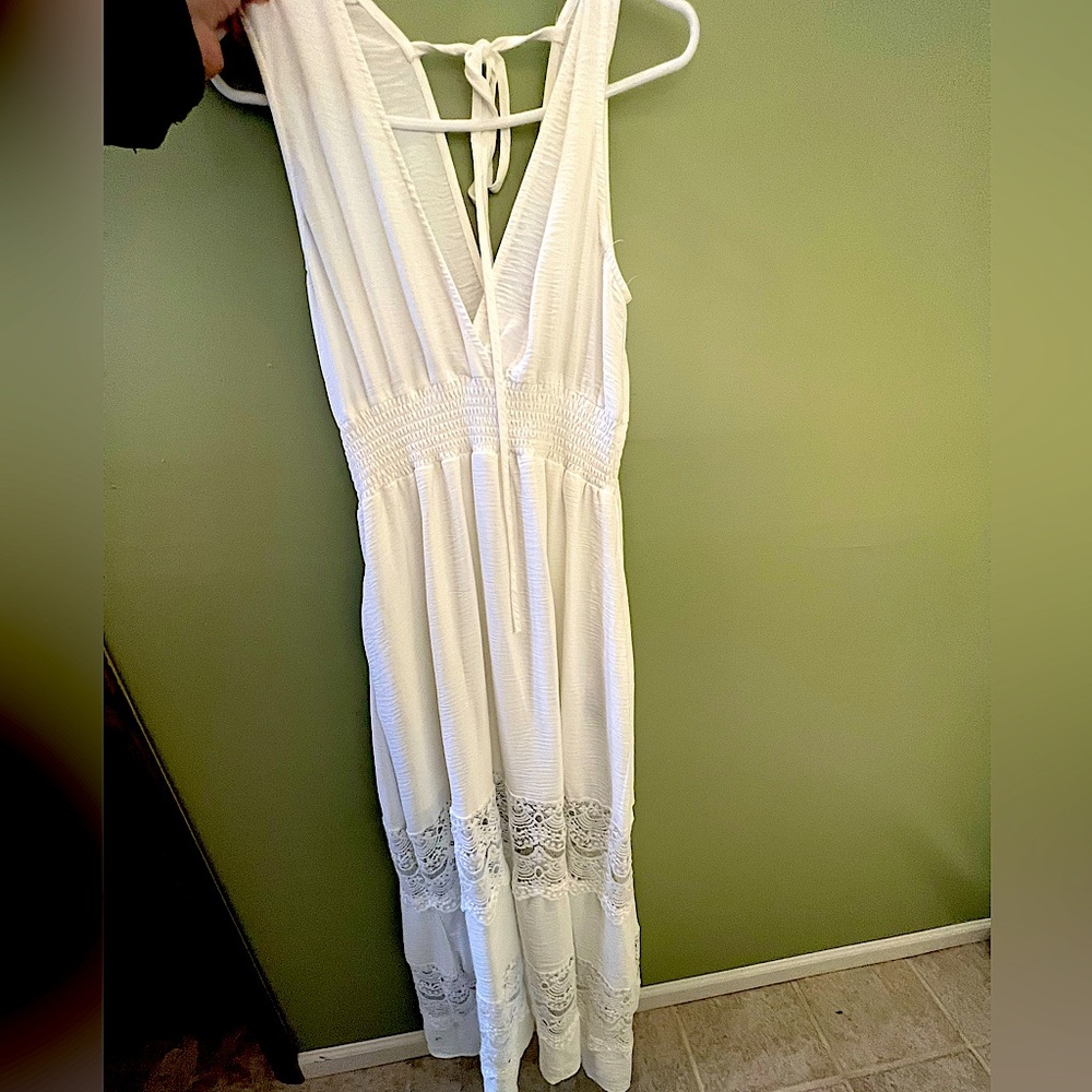 Gorgeous White Lace Summer Dress Baltic Born XL